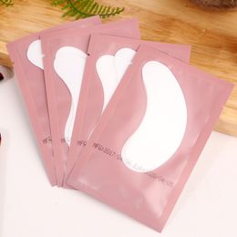 Makeup Tools 100 Pairs Eyelash Pad Gel Patch Grafting Under Eye Patches for Tips Sticker Pink Wrap 230801