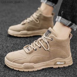 Dress Shoes Zapatillas Hombre 2021 Winter Men's Hiking Shoes Waterproof and Breathable Tactical Combat Army Boots Desert Training Sneakers Z230802