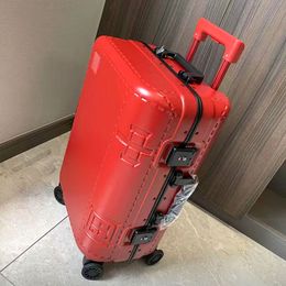 Trend Hong Kong counter Aluminium frame universal wheel luggage 20 inch combination lock travel