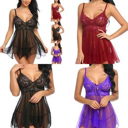 NXY Sexy Skirt 2 Piece Set Women Sexy Erotic Sling Lingerie Nightwear Robe Babydoll Attractive Sexy Sleepwear Charming Night Dress Sleep Wear 230717