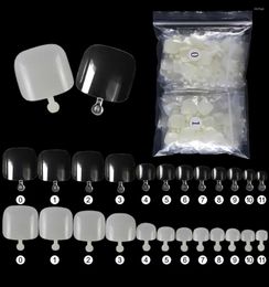 False Nails 600Pcs/Bag Tips For Toenails Full Cover Natural White&transparent Artificial Fake Toe Foot Nail