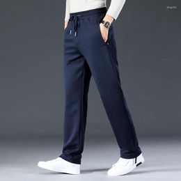 Men's Pants Zip Pockets Long Sweatpants Men Joggers Sportswear Straight Track Casual Cotton Trousers Plus Size 6XL