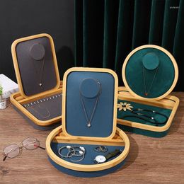 Jewelry Pouches Tray Set Ring Necklace Earrings Display Showcase Jewellery Organizer For Bague Colar Stand Holder