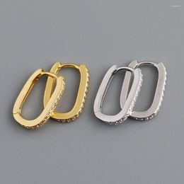 Hoop Earrings Vintage For Women Micro-Inlaid Zircon Simple Circle Personalised Wedding Jewellery