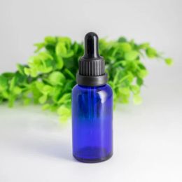 Glass Sample Container with Black Capwholesale Amber Clear Green Blue Glass Dropper Bottle 30CC 30ml Pipette Dropper Vial 1oz
