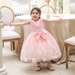 Girl Dresses KEAIYOUHUO Summer 1 Year Birthday Party Dress Cute Blue Princess Elegant Tulle Children Costume Infant Baby Girl's Clothes 6M