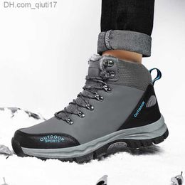 Dress Shoes Winter men's outdoor hiking shoes waterproof and breathable hunting hiking shoes brand leather sports hiking shoes Z230802