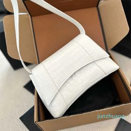 Designer -Classic Shoulder Bags Women HandBags Men Striped Shoulder Bag Leather Handbag Black Messenger Bags