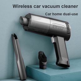 Vacuums Wireless Car Vacuum Cleaner Cordless 9000Pa 120W Handheld Auto Home Dual Use Dry and Wet Mini 230802