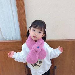 Scarves Autumn And Winter Cute Children Cartoon Scarf Hat Two-piece Double Fleece Warmth Boy Girl Child Adult Parent-child Baby