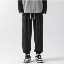 Men's Pants M-5XL Thin Sweatpants Male Joggers Mens Sports Loose Tracksuit Jogging Trousers Plus Size Oversize Mercerized Clothing