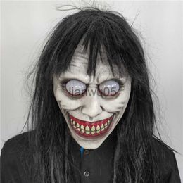 Party Masks New Creepy Horror Smiling Demons Mask Halloween Holiday Masquerade Costume Prank Joke Evil Face Party Cosplay The Exorcist Prop x0802