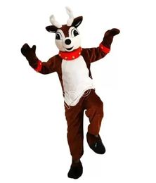 High quality Christmas Elk Mascot Animals Costume Clothings Adults Party Fancy Dress Outfits Halloween Xmas Outdoor Parade Suits