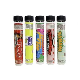 Empty BackPackBoyz PREMIUM pre roll glass tube BANANA GELATO STRAWBERRY joint glass tube pack