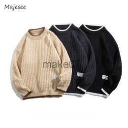 Men's Sweaters M3XL Sweaters Men College Chic Ulzzang Fashion Casual Soft Allmatch Unisex Teens Knitwear Long Sleeved Clothing Autumn Newest J230802