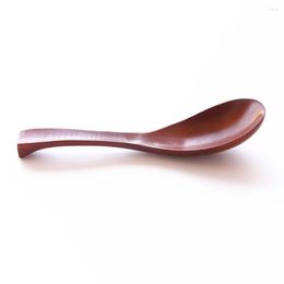 Spoons Soup Wooden Spoon Handmade Durable Table Japanese Style Kitchen Gadget Natural Eco-friendly