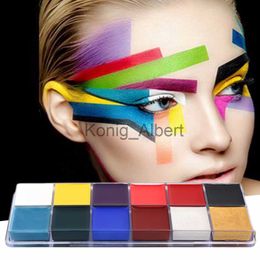 Body Paint Fashion 12 Colors Professional Flash Tattoo Face Body Paint Oil Painting Art Makeup Tools halloween makeup paints x0802