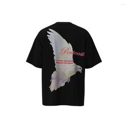 Men's T Shirts RIVINGTON Roi Rebis 123 Men Women Summer Shirt Pigeons Hip Hop High Street Quality Vintage Oversized Short Sleeve