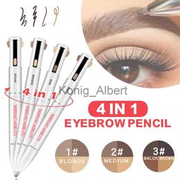 Eyebrow Enhancers Long Lasting Easy Color Eyebrow Pen 4 In 1 Eyebrow Pencil Waterproof Drawing Eye Brow Pencil Women Makeup Cosmetic Tool x0801