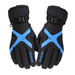 Ski Gloves Men Women Full Finger Waterproof Snowmobile Thermal Windproof Thick Keep Warm Winter Snowboard Anti Slip Ski Gloves Motorcycle J230802