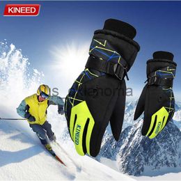 Ski Gloves Winter Warm Snowboard Ski Gloves men women mountain Skiing snowmobile waterproof snow motorcycle Gloves Windproof guanti moto J230802