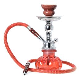 Portable Hookah Shisha Set Kit Smoking Water pipe 10.8inch Cool Mini Colorful Glass Arab Innovative Sheesha Narguil smoke shop