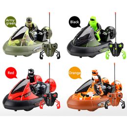 Electric RC Car Pattern Handsome 2 Sets Battle Remote Control Bumpe Interactive Sports Stunt Rc Parentin Children's Birthday Toy Gifts 230801