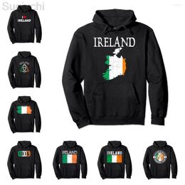Men's Hoodies Vintage Ireland Irish Flag Pride Gift Pullover Hoodie Men Women Unisex Cotton Man Hip Hop Style Sweatshirt