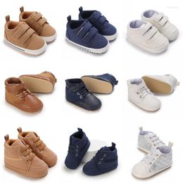 First Walkers VALEN SINA 0-18Months Casual Sneakers White Baptism Shoes Boy Girl Classical Sport Soft Sole PU Leather Multi-Color Walker
