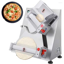 Commercial Pizza Paste Pressing Machine Round Divider Maker Bread Skin Making Roller Kneader10-35cm Electric Dough Sheeter 220v