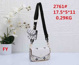 2023 Designer Women's Crossbody Bag Messenger Handbag Wallet Chain Bag Zero Wallet Shoulder Strap Coin Wallet Two Piece Fashion Bag