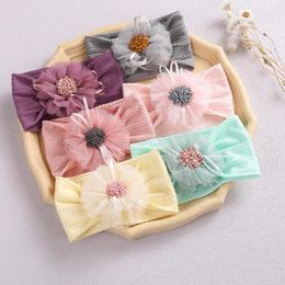 Hair Accessories 1Pcs Baby Girl Headband Cute Flower Elastic Band Born Head Toddler Headwear Kids Christmas Gifts