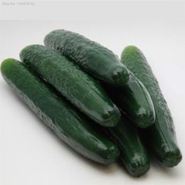 Decorative Flowers Simulation Bubble Long Cucumber Model Table Display Home Decorate Pography Props Plastic Vegetable Crafts 2 Pcs/lot