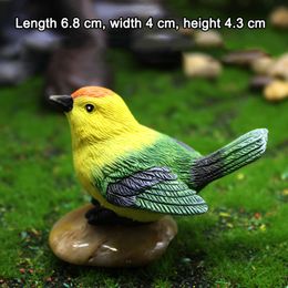 Decorative Objects Figurines Creative Simulation Birds And Nests Ornament Resin Faux Gardening Bonsai Decoration Accessories Home Decor DIY Party FU 230802