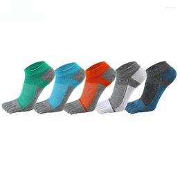 Sports Socks Pure Cotton Five Finger Mens Breathable Comfortable Shaping Anti Friction Men's Toes With EU 38-44 Dropship