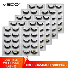 False Eyelashes Eyelashes Wholesale 10/20/30/50 Boxes Faux Mink Eyelashes Natural 3d Mink Lashes Makeup Volume False Eyelashes in Bulk Cilios G6 230802