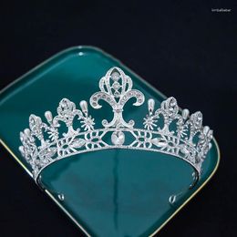 Hair Clips Crystal Wedding Tiaras Crowns Women Bridal Jewellery Prom Headband Rhinestone Pageant Diadem Baroque Accessories