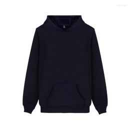 Men's Hoodies Men Hoodie Sweatshirt 2023 Hooded Jacket Casual Blank Fleece Pullover Solid Colour Loose