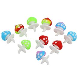 Mushroom carb cap quartz banger nail silicone caps smoking accessories 28*40mm 5 colors use for water pipe bong pipes glass bongs LL