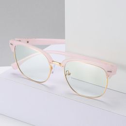 Sunglasses Women Anti Blue Light Glasses Square Female Optic Prescription Eyeglasses Frame TR90 Custom Myopic Hyperopic