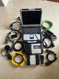 2024/03 Latest for BMW ICom Next MB Star C5 SD Wifi Connect Multiplexer and Cables 2in1 2TB SSD CF31 I5 Laptop