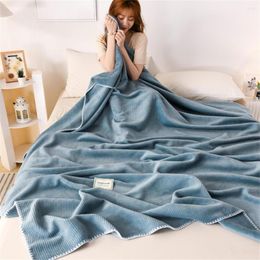 Blankets Fleece Flannel For Beds Warm Cotton Throw Blanket Bed Cover Air Conditioning Sofa Office Napping