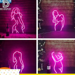 Party Masks DD Sexy Women Neon Lights Sign Hanging Night Lamp Xmas Club Bar Restaurant Game Room Lighting Decor Out of The Ordinary 230802