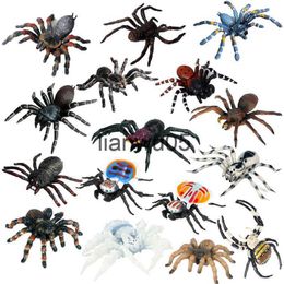 Party Decoration Mens Swimwear Simulation Animals Insect Solid Model Tarantula Black Spider Halloween Tricky Prank Scary Funny Action Figures Educational Toys x0