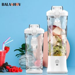 Fruit Vegetable Tools 400ml Powerful Electric Juicer cup portable Smoothie Blender Mixer Food Processor USB Rechargeable Mini Juice Blenders 230802