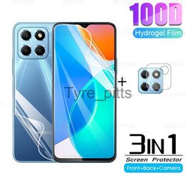 Cell Phone Screen Protectors For Huawei Honor X6 6.5inch 3in1 HD Front+Back Hydrogel Film For Honor Honer X6 VNE-LX1 Case Camera Lens Protective Soft Film x0803