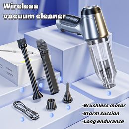 Vacuums Brushless Motor Vacuum Cleaner Wireless Multifunction Blower Strong Suction Car Handheld Very Powerful Hand Home Portable 230802