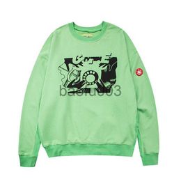 Men's Hoodies Sweatshirts Fw Cavempt c e Cav Empt Ce Sweatshirt Top Street Wear Green Colour Pullover j