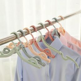 Hangers 5/10pcs Portable Clothes Racks Travel Folding Cloth Hanger Home Closet Organizer For Family Drying