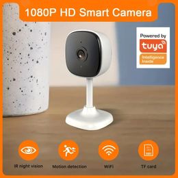 2MP 1080P HD Smart WiFi Camera Home Security IP Camera Baby Monitor, Support 128GB TF-card Storage, Motion Detection, Remote Control, IR Distance 5m, With USB Cable